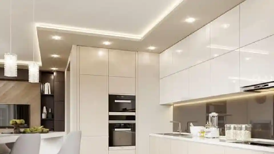 simple false ceiling for kitchen