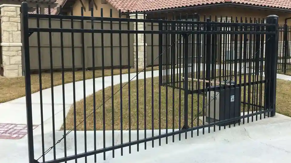 Vertical pipe iron/steel modern main gate