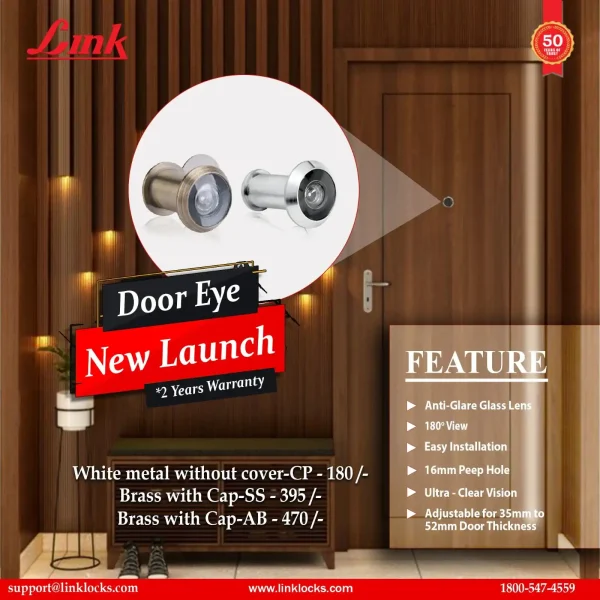 Link Locks brass door eye | Door hardware