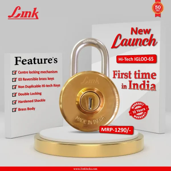 Link Locks 65mm padlock – Igloo | Door hardware