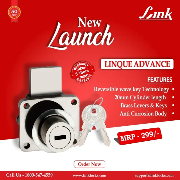 Link Locks cupboard lock – Linque Advance | Furniture hardware