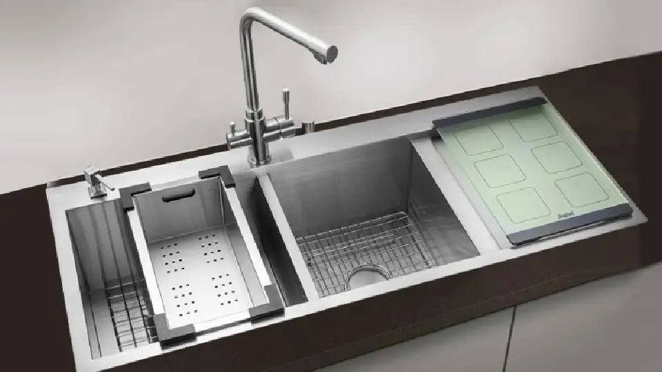 jayna steel double sink