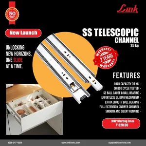 SS telescopic channel by Link Locks