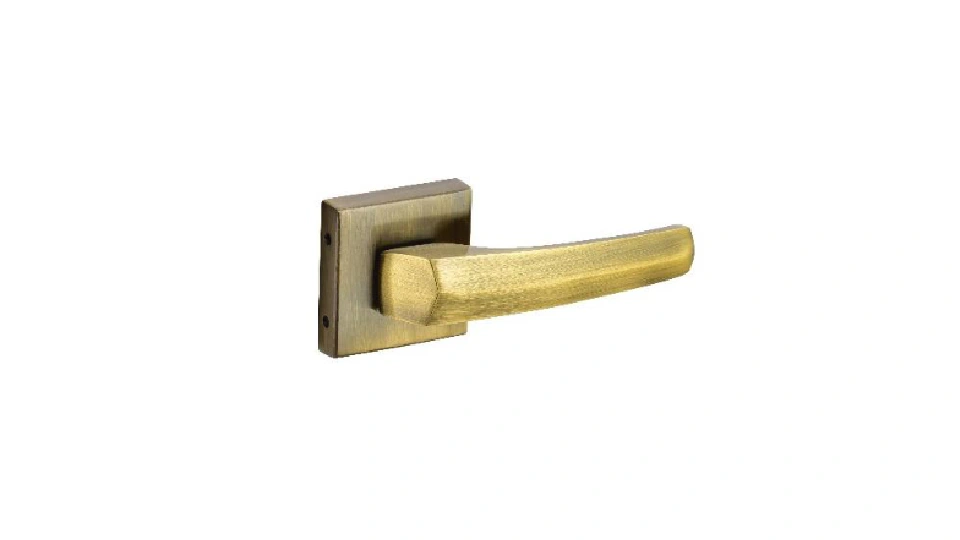 Link locks resolute mortise handle made of forged iron steel part of the ironclad series