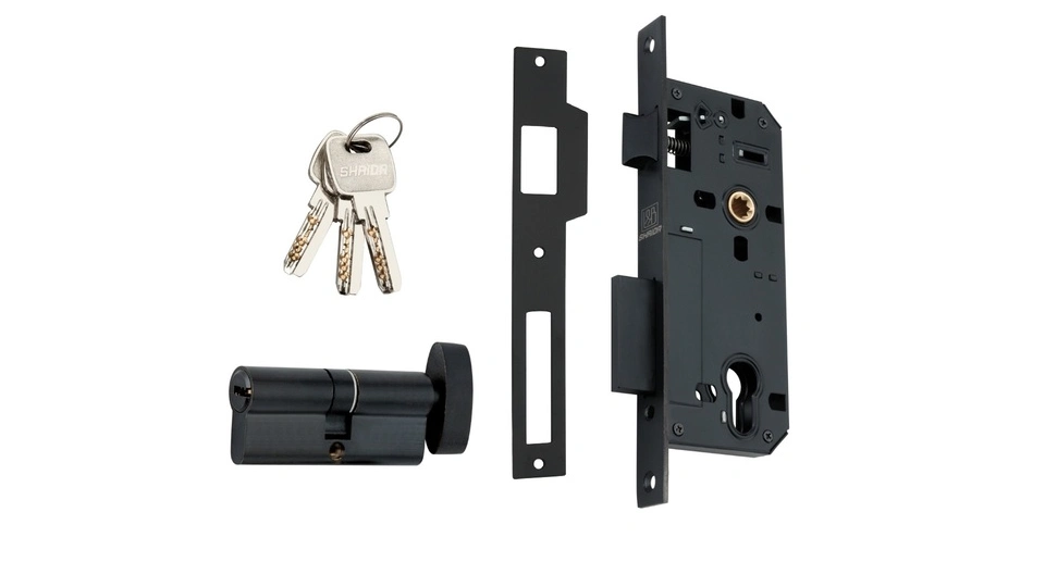 shrida mortise lock and euro cylinder lock with key