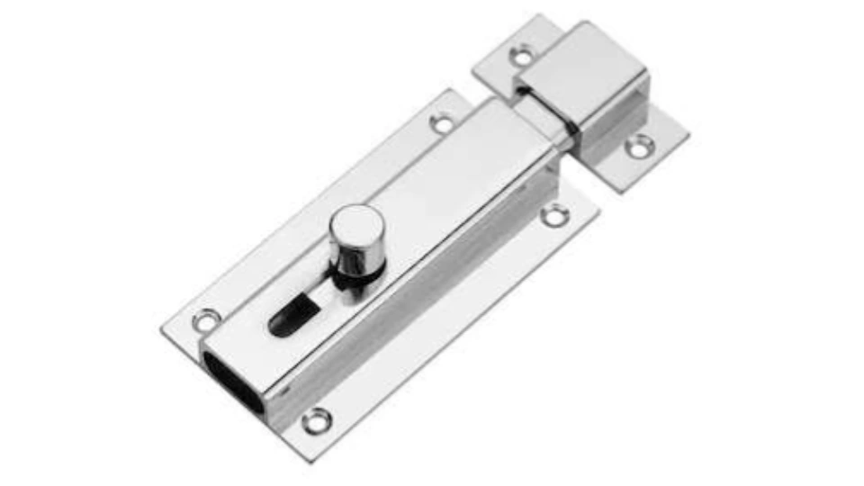 silver boxot link locks bathroom tower bolt latch