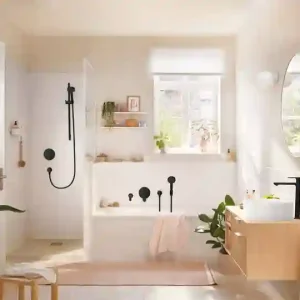 beautiful bathroom with hansgrohe fittings -for a sustainable future
