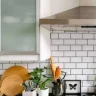 Subway tiles in kitchen