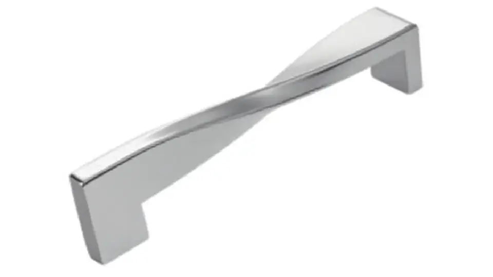 Modern swirl style IPSA Zinc Cabinet Handle