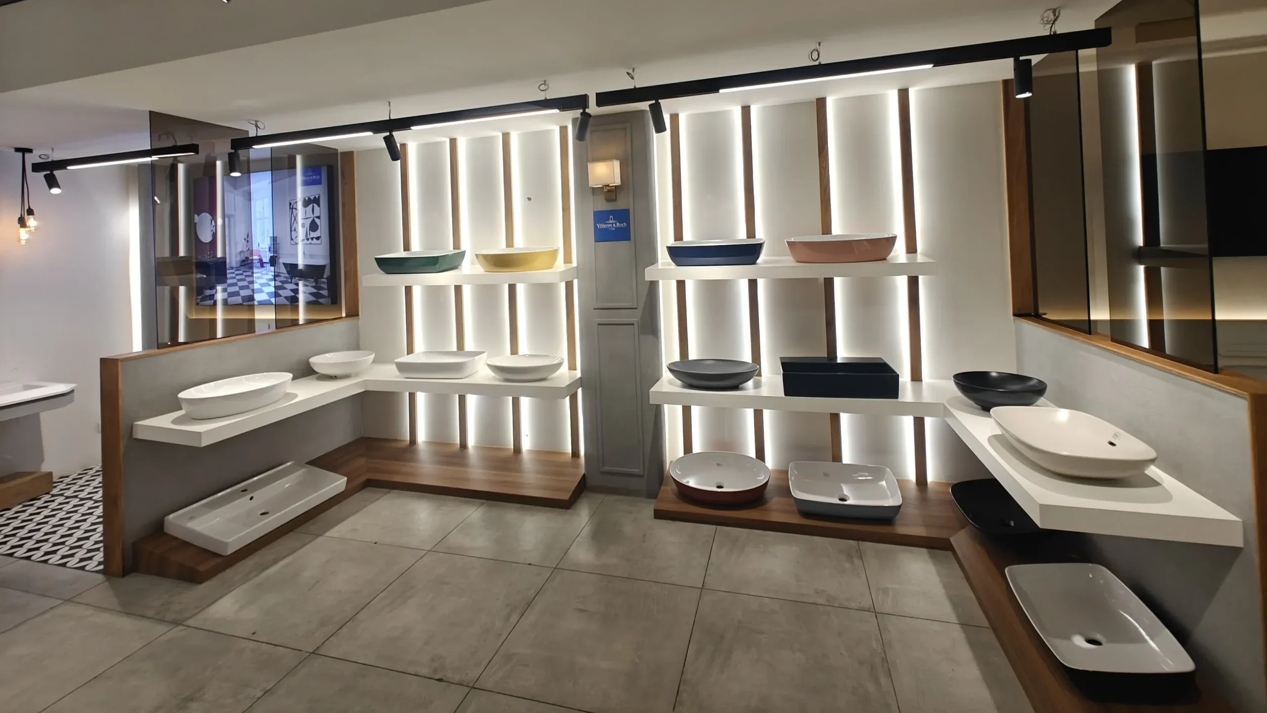 A glimpse of the BC Abrol & Company store in Delhi, villeroy & boch store in delhi