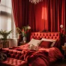 Red bedroom ideas
