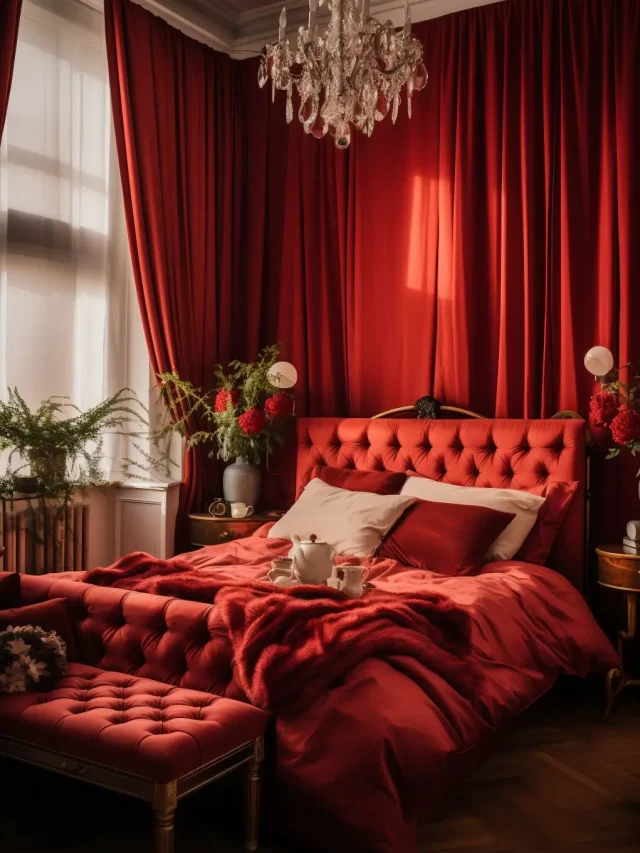 red bedroom ideas