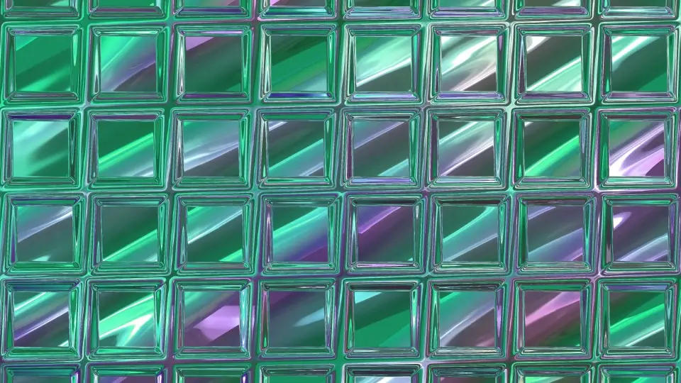 Glass mosaic flooring cost per sq ft in green and purple shades 