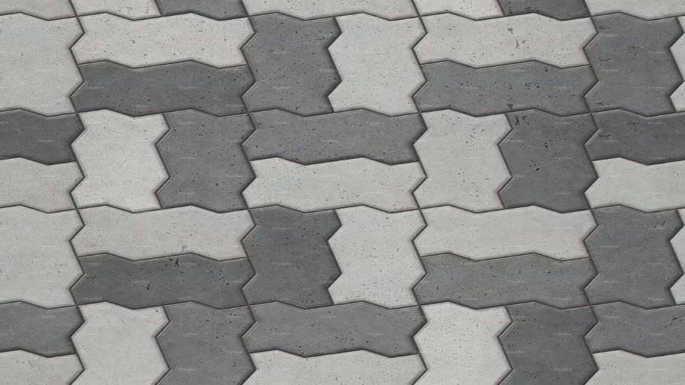 grey and white concrete blocks laid in a pattern. Htiles shop in ranchi,paver block manufacturer in india, kerb stone manufacturer, hindustan tiles 