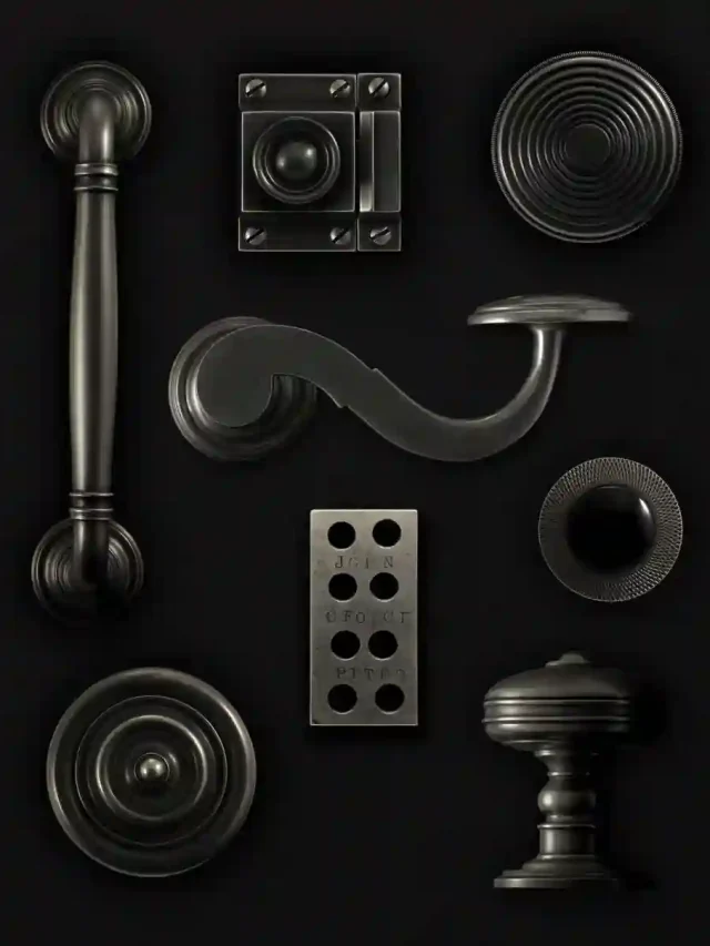 Door hardware - in black finish