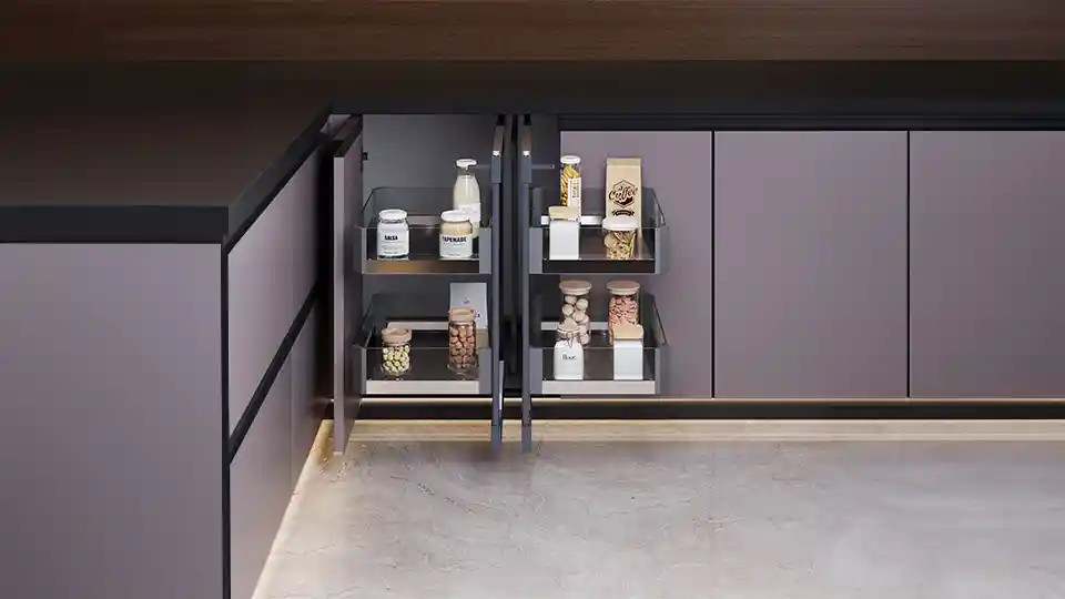 universal magic corner - smart kitchen storage organizers & solutions by ozone