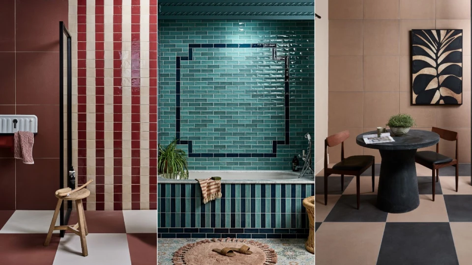 Three different tile trends 