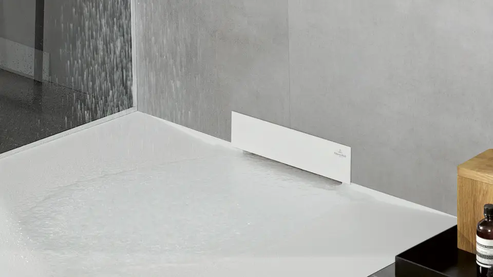 Wallway ceramic, anti-slip , rimless sower trays/surfaces from Villeroy & Boch