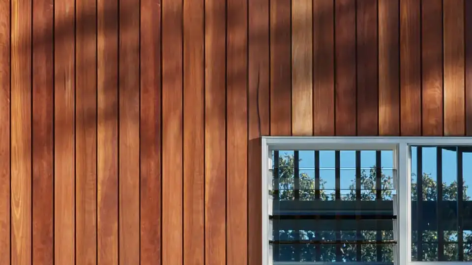 Wooden panel covering on the house, Types of cladding material