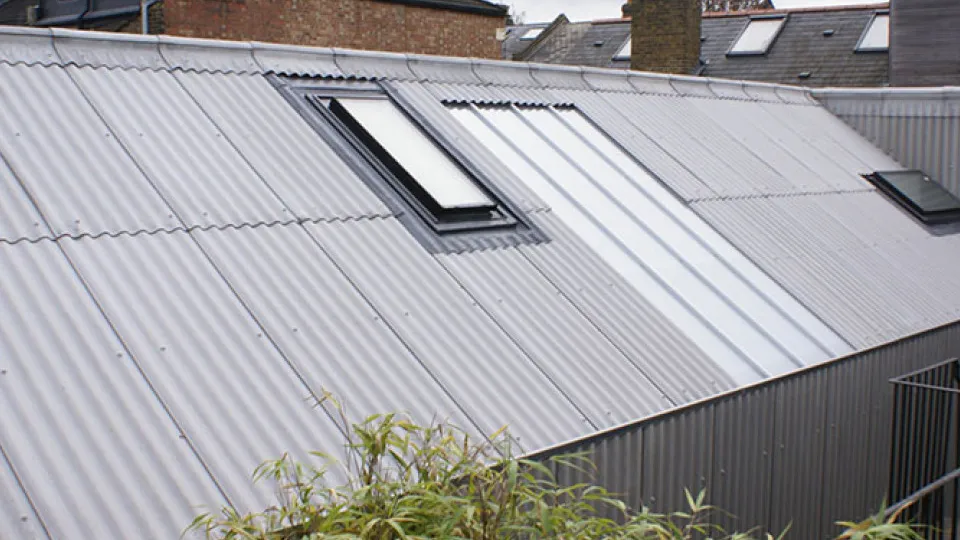 Light grey ramco cement sheet roofing 