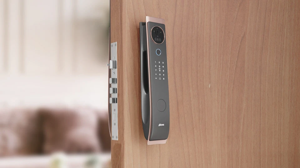 IRIS Face smart locks for modern glass doors in homes