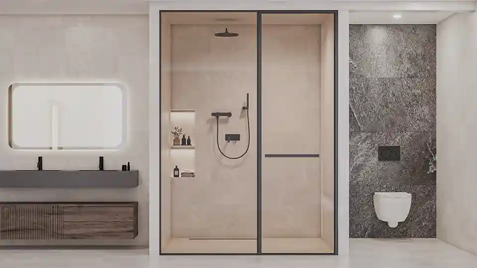 RAY swing frame shower enclosures