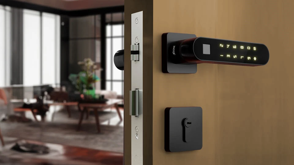 ozone trinity series - modern glass door locks for smart homes