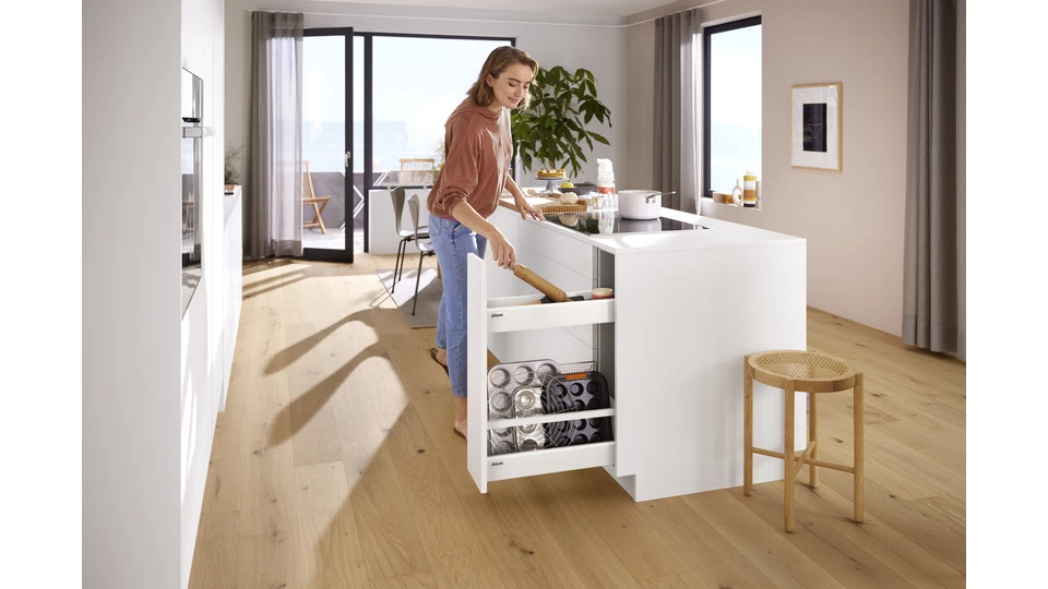 Blum space twin innovative storage cabinet solutions from Blum