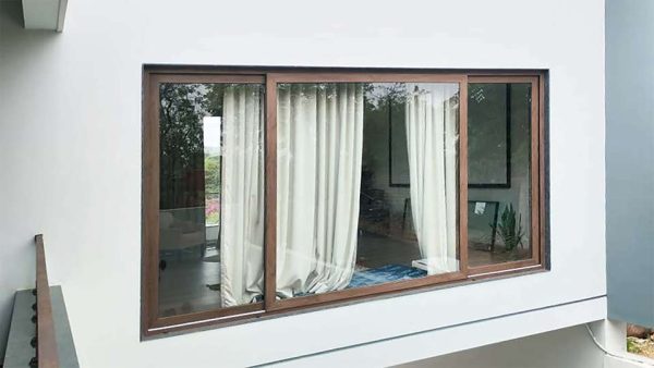 aluplast premium UPVC coloured windows, sliding door and window solutions in wood finish