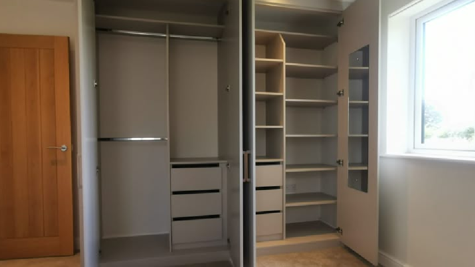 standard dimensions of a wardrobe : internal
