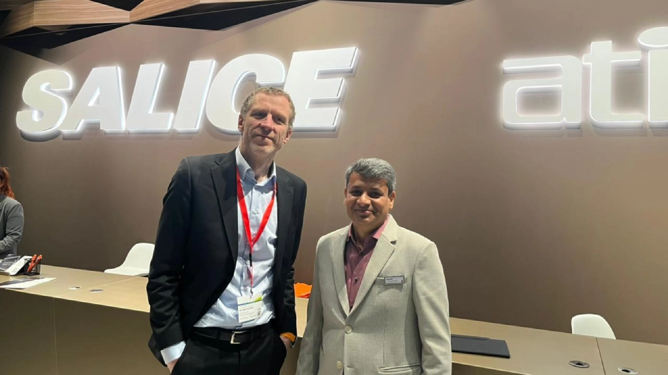 Michele Gazzola, Group Sales & Marketing Director, Arturo Salice S.p.a. and Vivek Modi, Salice Interzum 
