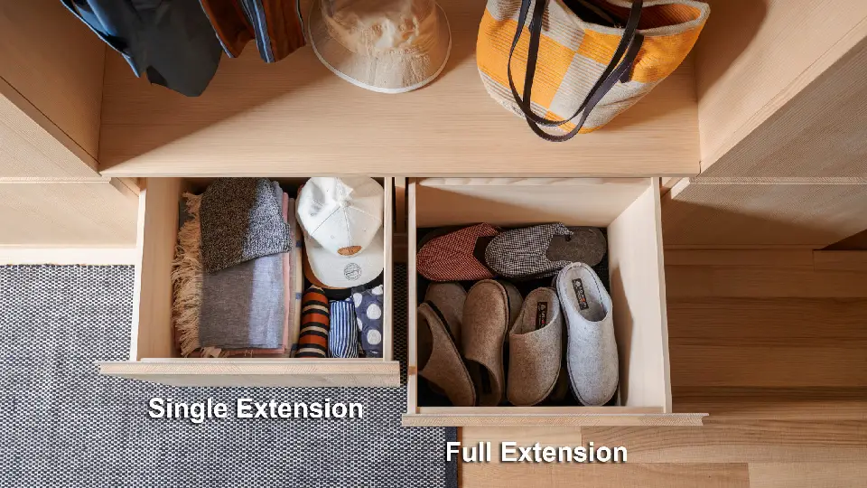 Single and full-extension modular tandem drawer runner system