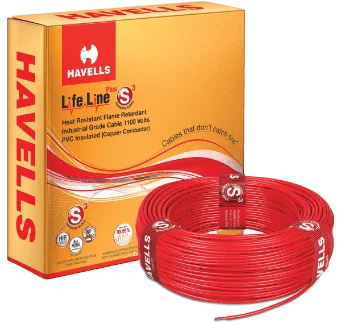 Havells Lifeline Plus S3 HRFR Flexible Cable 6.0 sq mm
