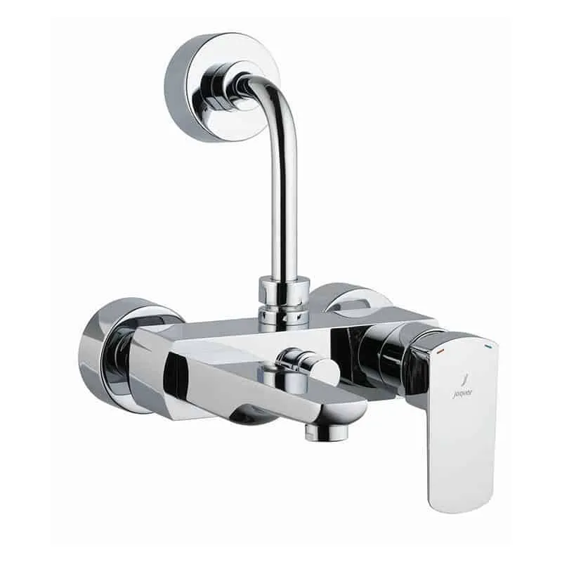 wall mixer with chrome finish