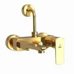 wall mixer with pure gold finish