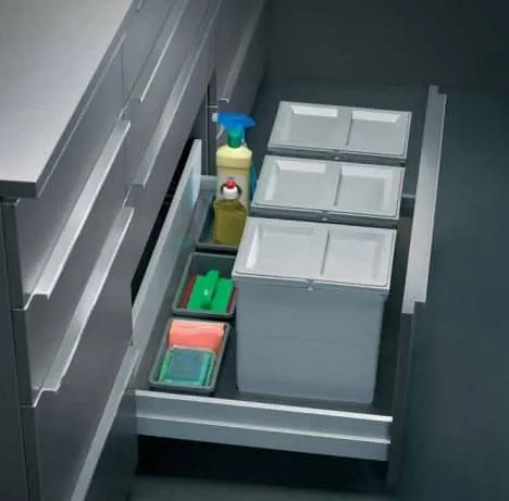 Saviesa SavvyTech SS Below Sink Dustbin Organiser