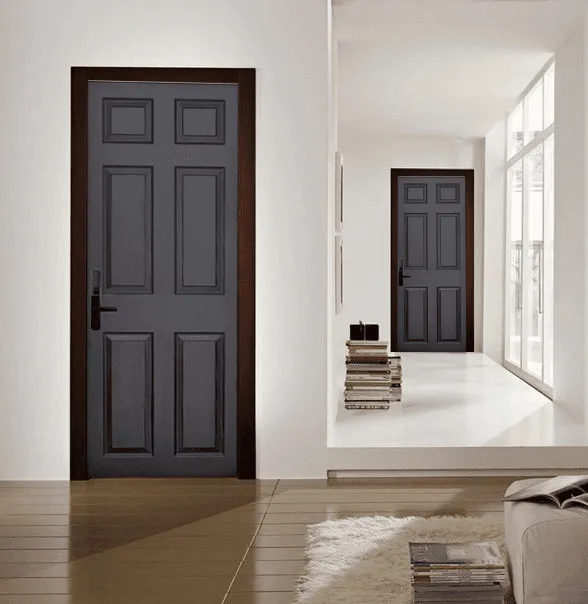 alstone wpc 3d doors in dark grey colour, 3d printed door design, fire resistant doors