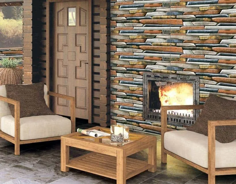 RAK Ceramic wall tile-CALICO BR Premium 3D design wall tiles for living room, kitchen, study & bathroom 