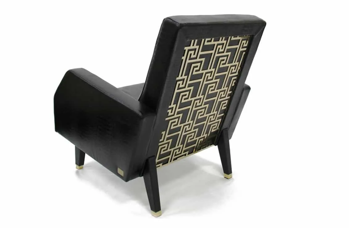 Designer furniture for living room - Tital Lounge Chair - Versace