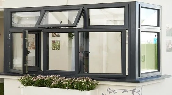 black UPVC windows