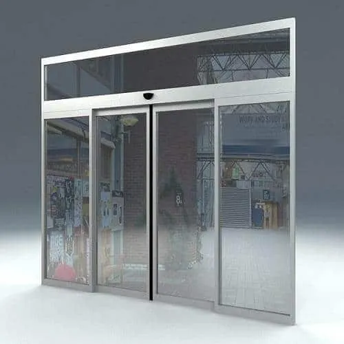ozone automatic sliding door system access control for sensor barrier