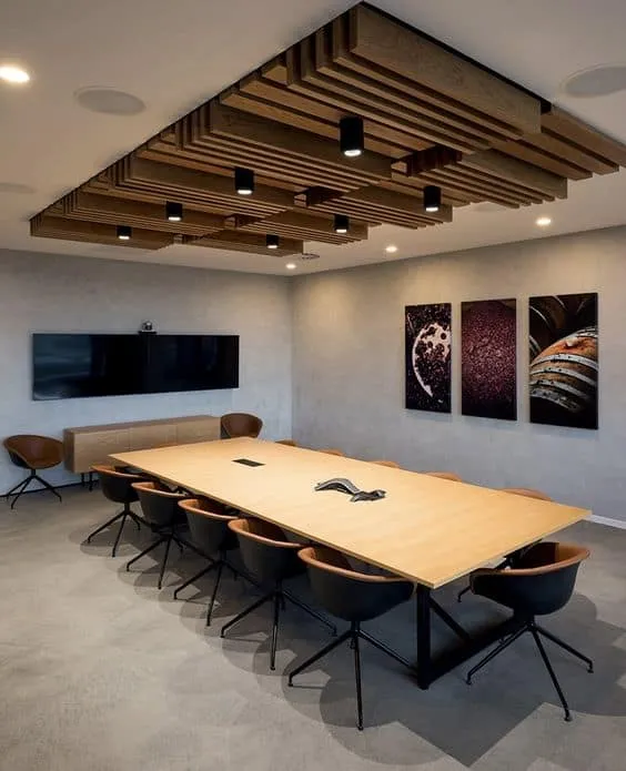 gypsum false ceiling for conference room