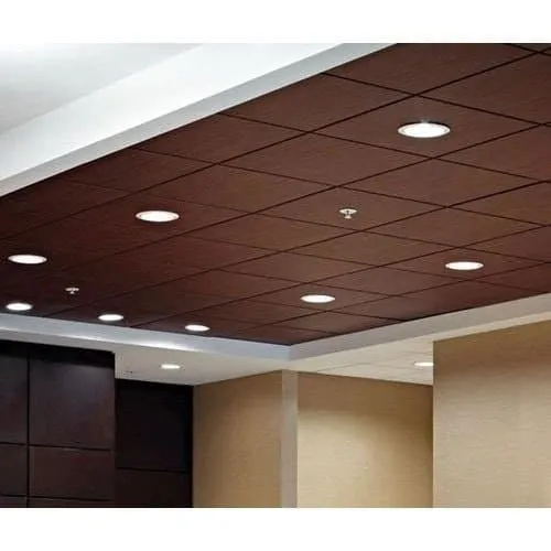 PVC false ceiling with recessed light