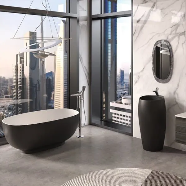 RAK Bathtub- Cloud premium design & compact size bathroom bathtub for luxury bathing in budget price range.
