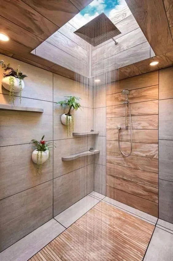 wooden false ceiling designs bathroom