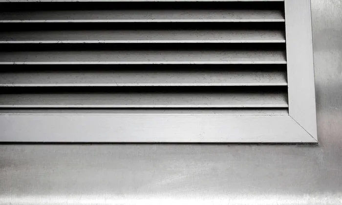 duct for ventilation and air conditioning of the HVAC system & thermostat 