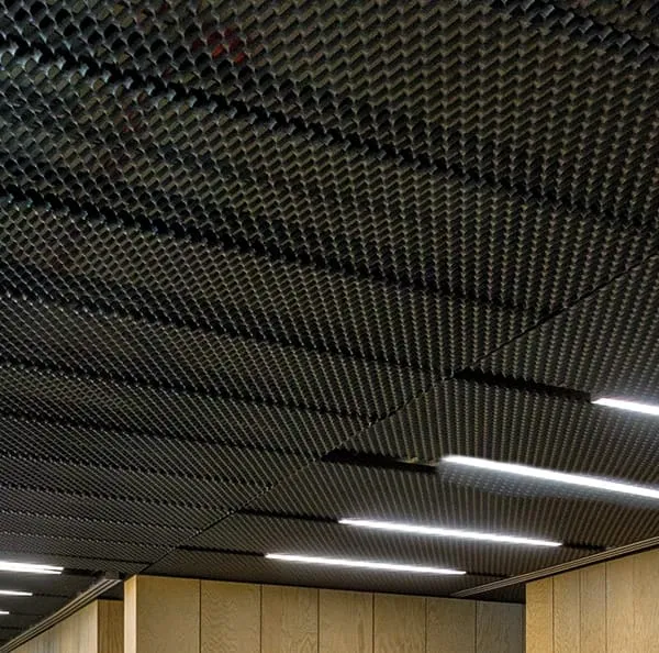 Hunter Douglas ceiling tiles- stretch+metal