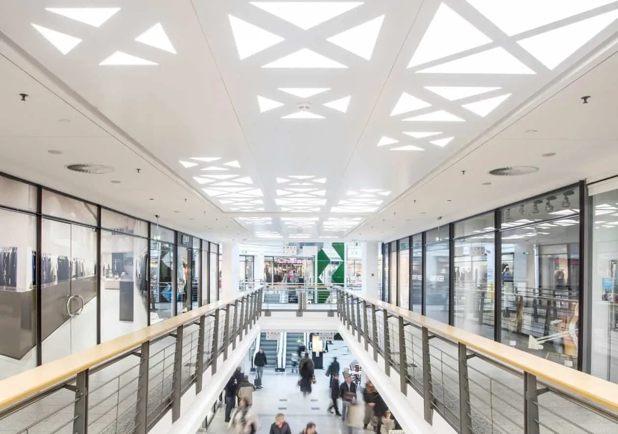 Commercial illumination design for malls