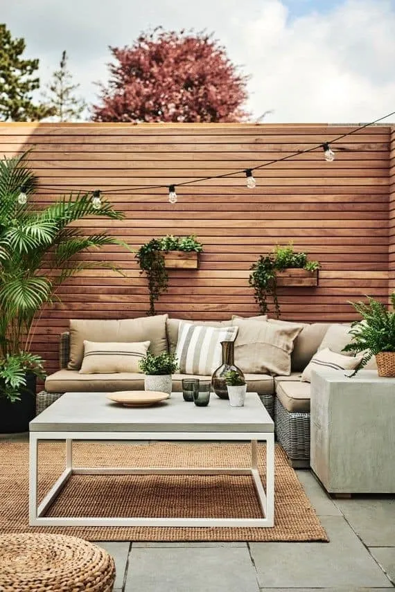 wood wall design for compound