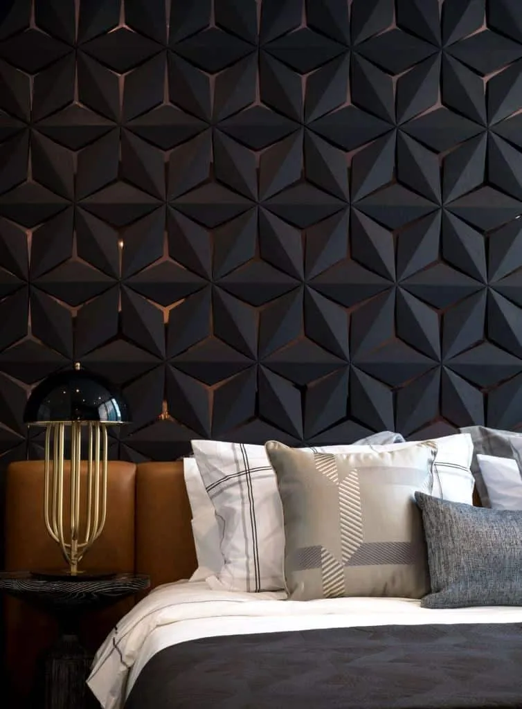 3d black wall paper design